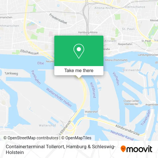 Карта Containerterminal Tollerort
