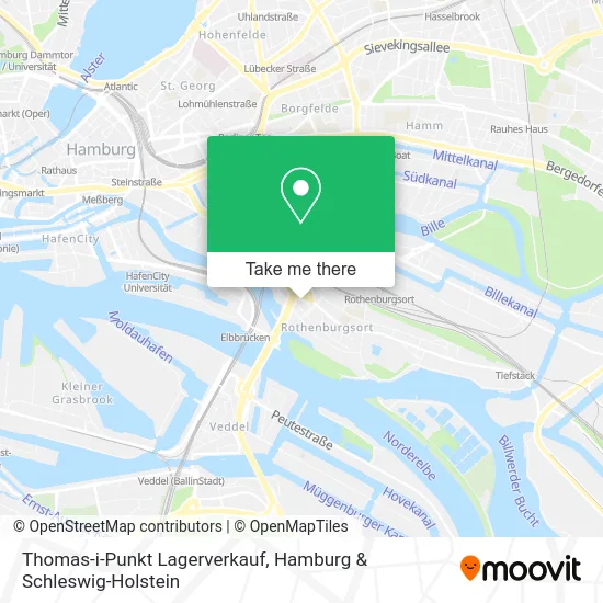 Карта Thomas-i-Punkt Lagerverkauf