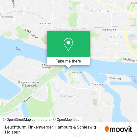 Карта Leuchtturm Finkenwerder