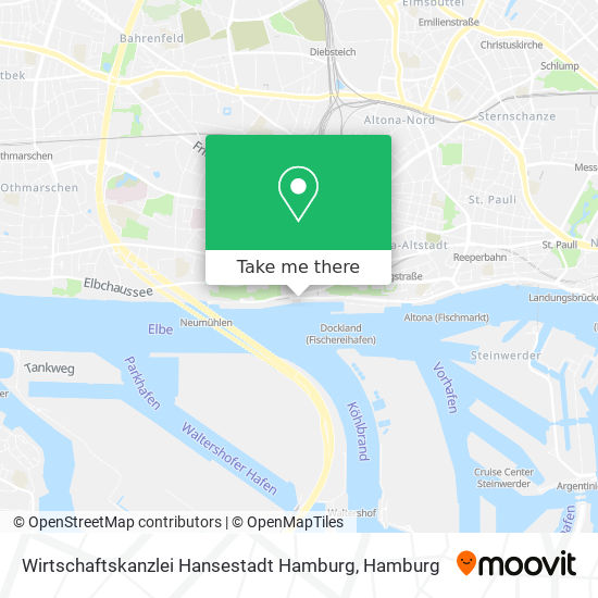 Карта Wirtschaftskanzlei Hansestadt Hamburg