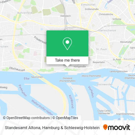 Карта Standesamt Altona