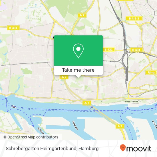 Карта Schrebergarten Heimgartenbund