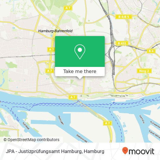 Карта JPA - Justizprüfungsamt Hamburg