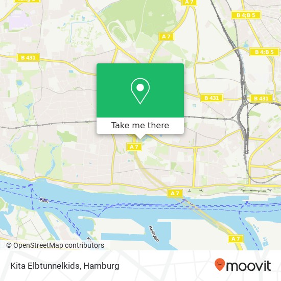 Kita Elbtunnelkids map