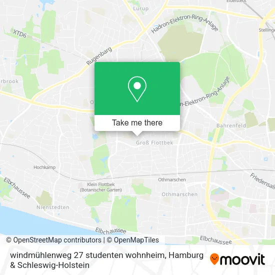 Карта windmühlenweg 27 studenten wohnheim