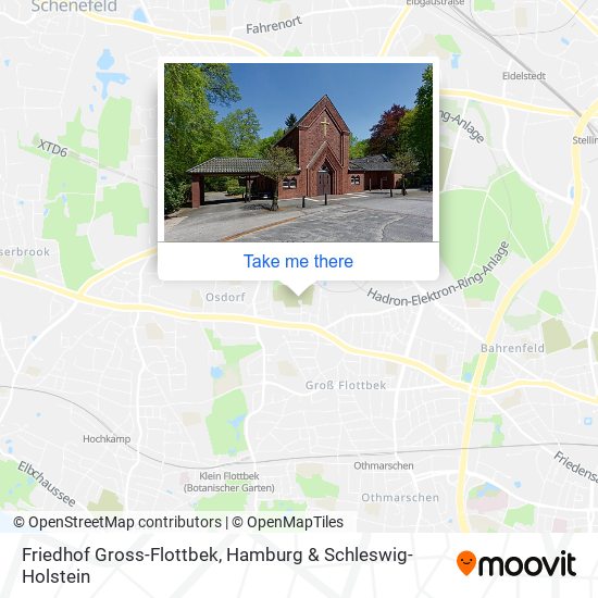 Friedhof Gross-Flottbek map