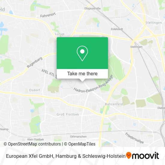 European Xfel GmbH map