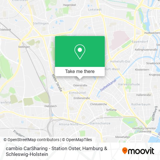 Карта cambio CarSharing - Station Oster