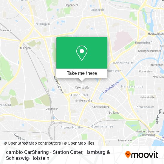 cambio CarSharing - Station Oster map