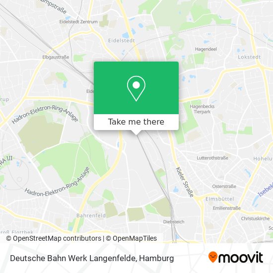 Deutsche Bahn Werk Langenfelde map