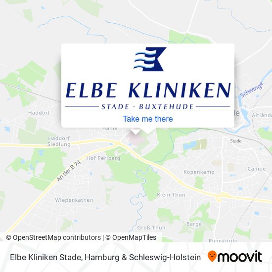 Elbe Kliniken Stade map