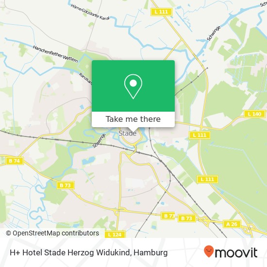 H+ Hotel Stade Herzog Widukind map