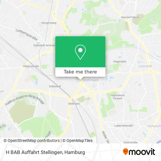 Карта H BAB Auffahrt Stellingen