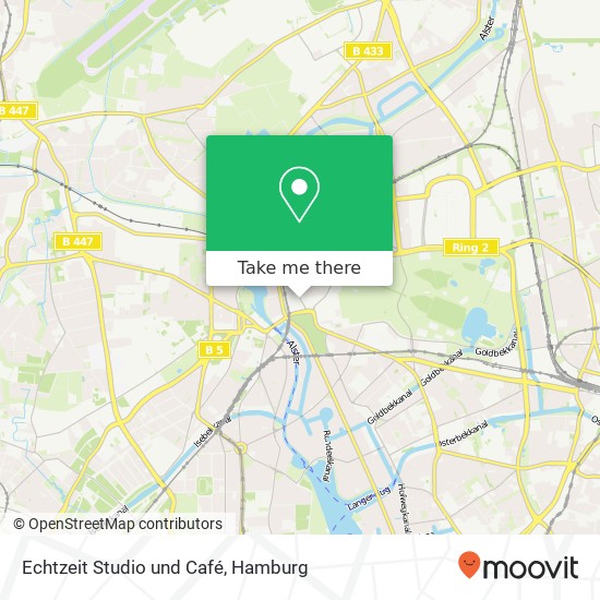 Echtzeit Studio und Café map