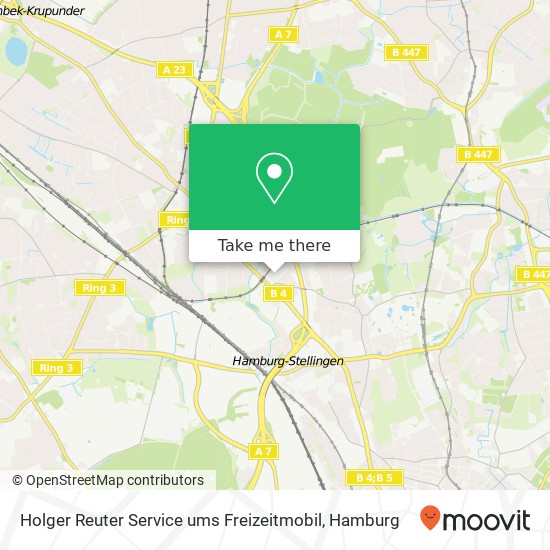 Карта Holger Reuter Service ums Freizeitmobil