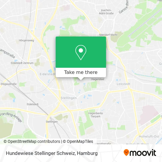 Карта Hundewiese Stellinger Schweiz