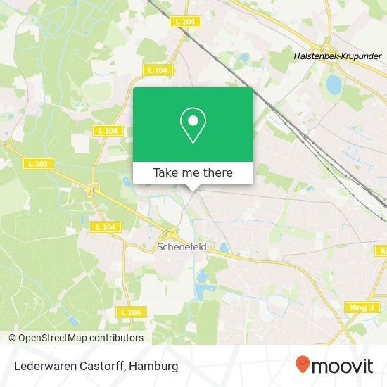 Lederwaren Castorff map