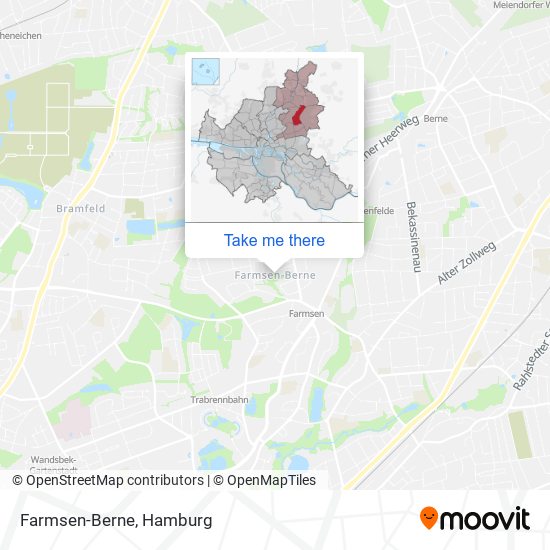 Farmsen-Berne map
