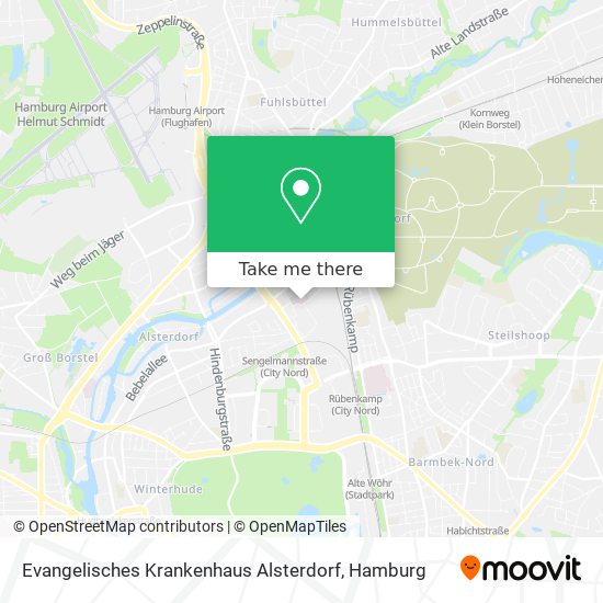 Evangelisches Krankenhaus Alsterdorf map