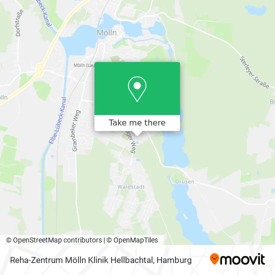Карта Reha-Zentrum Mölln Klinik Hellbachtal
