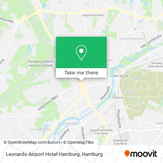 Leonardo Airport Hotel Hamburg map