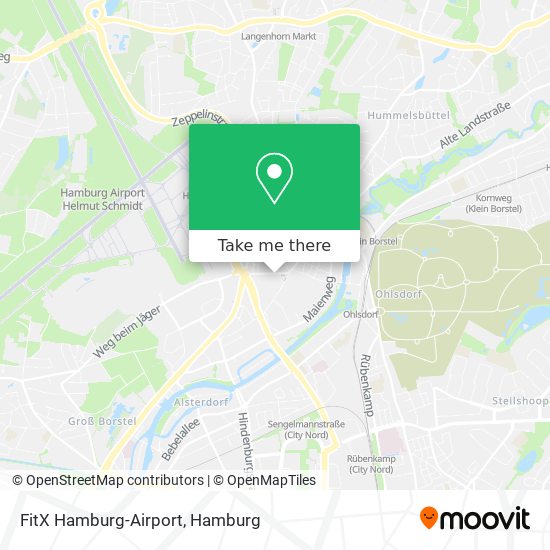 Карта FitX Hamburg-Airport