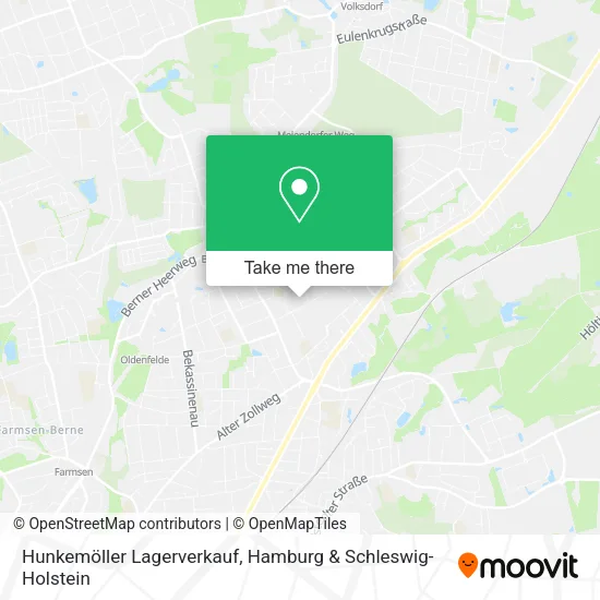 Карта Hunkemöller Lagerverkauf