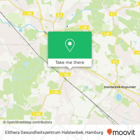 Карта Elithera Gesundheitszentrum Halstenbek