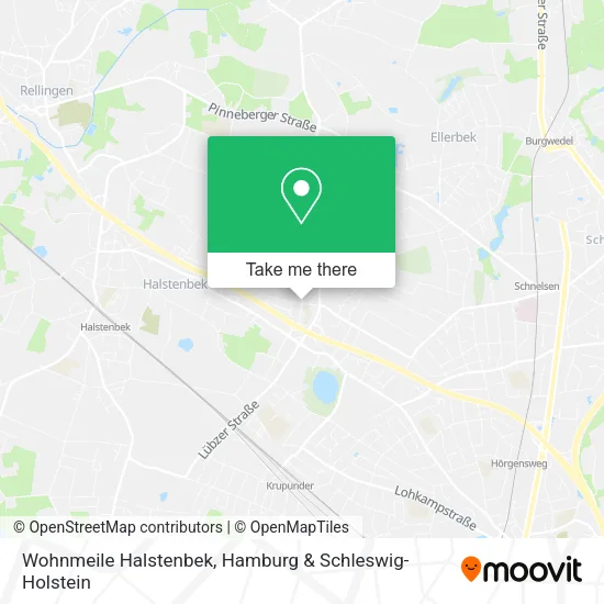 Карта Wohnmeile Halstenbek