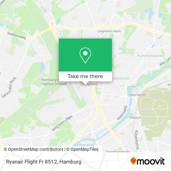 Ryanair Flight Fr 8512 map