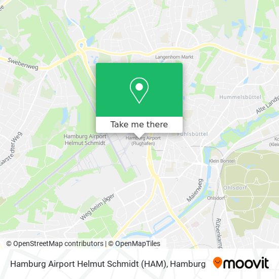 Hamburg Airport Helmut Schmidt (HAM) map