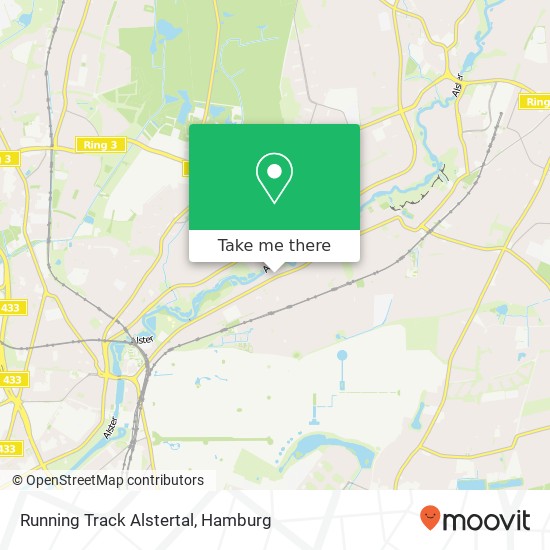 Карта Running Track Alstertal