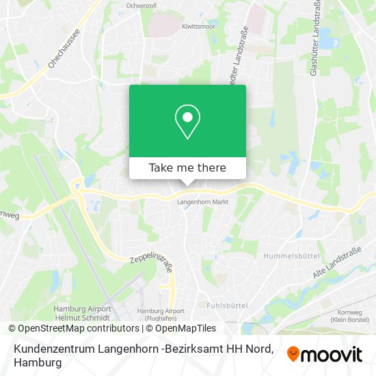 Kundenzentrum Langenhorn -Bezirksamt HH Nord map