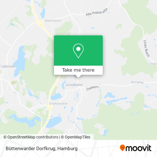 Büttenwarder Dorfkrug map