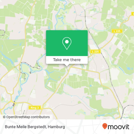 Bunte Meile Bergstedt map
