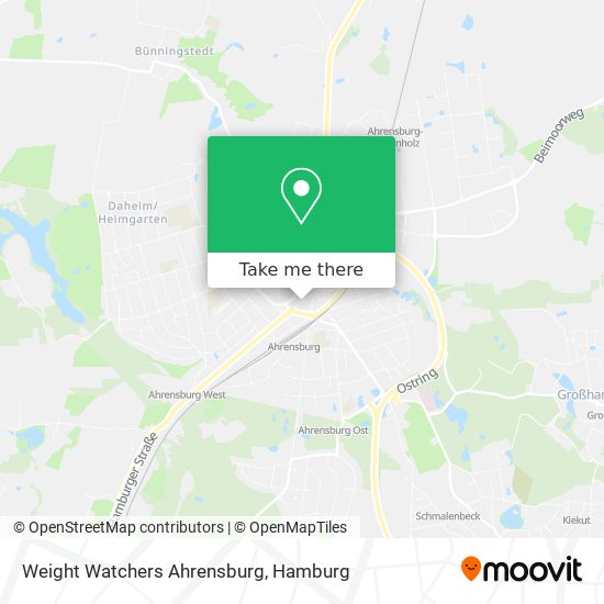 Weight Watchers Ahrensburg map