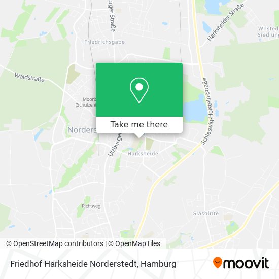 Friedhof Harksheide Norderstedt map