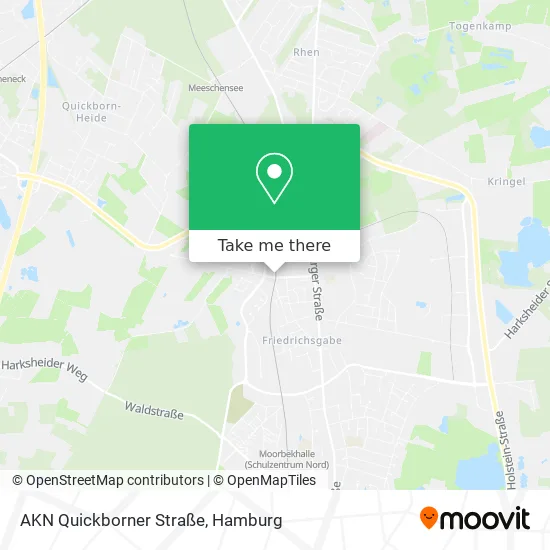 Карта AKN Quickborner Straße