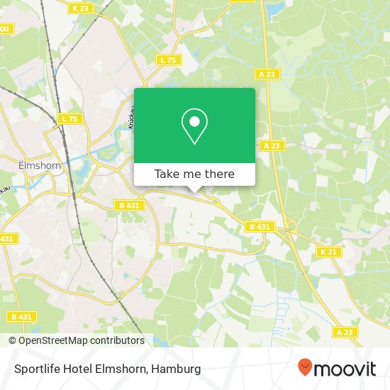 Карта Sportlife Hotel Elmshorn