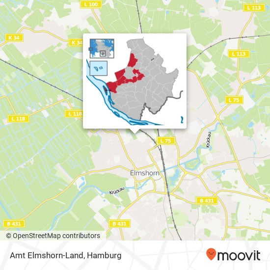 Amt Elmshorn-Land map