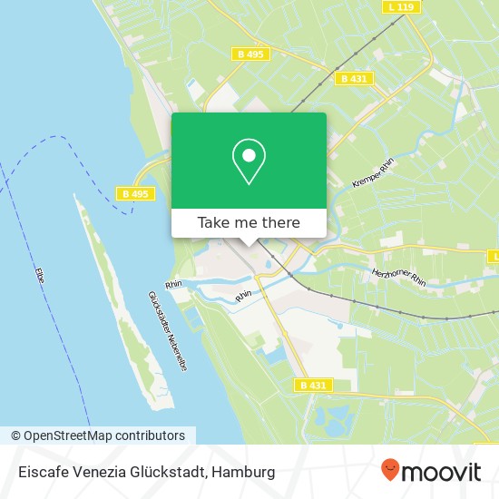 Eiscafe Venezia Glückstadt map