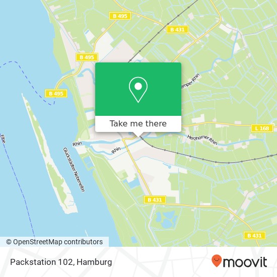 Packstation 102 map