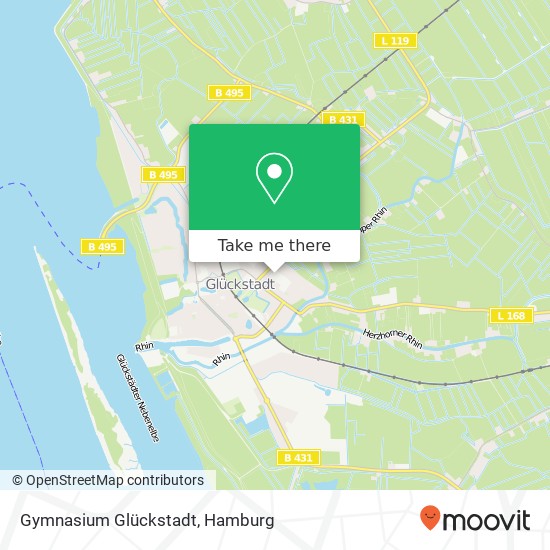 Gymnasium Glückstadt map