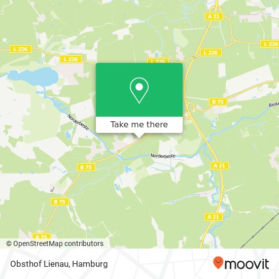 Obsthof Lienau map