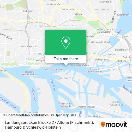 Карта Landungsbrücken Brücke 2 - Altona (Fischmarkt)