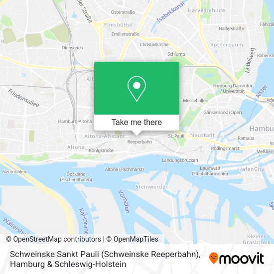 Карта Schweinske Sankt Pauli (Schweinske Reeperbahn)