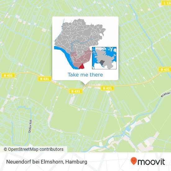 Neuendorf bei Elmshorn map