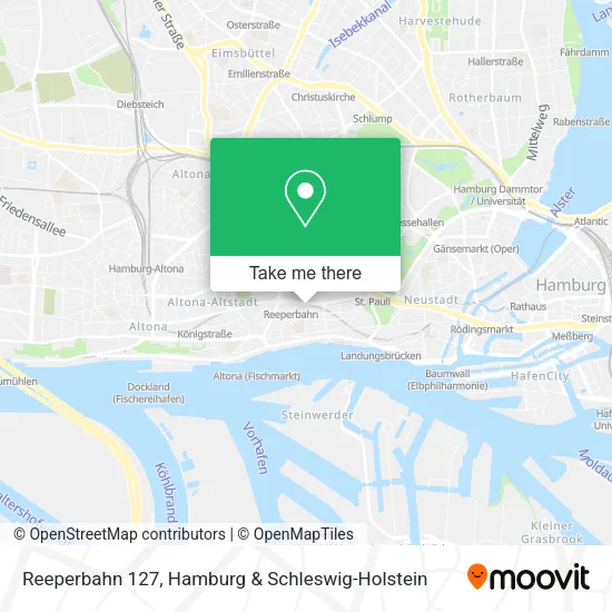 Карта Reeperbahn 127