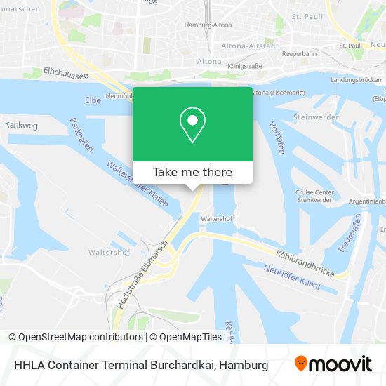 HHLA Container Terminal Burchardkai map