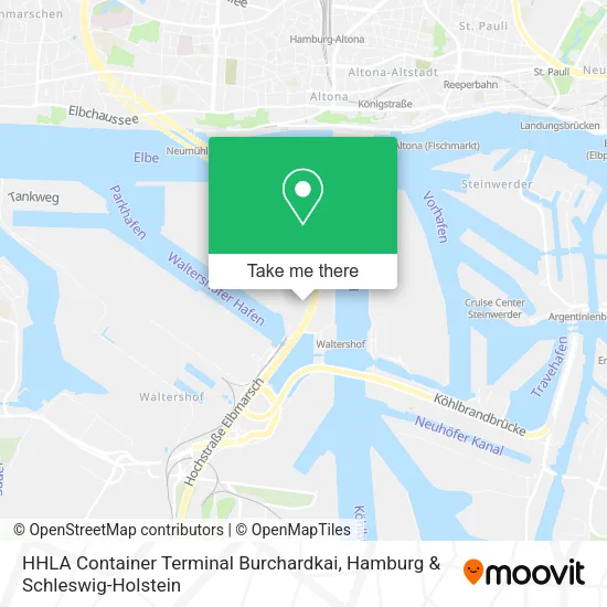 Карта HHLA Container Terminal Burchardkai